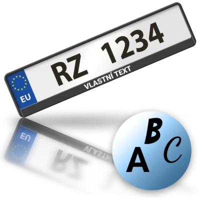 Rámeček pod RZ/SPZ